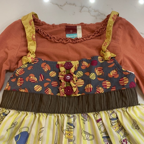 🎉SOLD🎉Matilda Jane Sz 4 Character Count Knot Top - Picture 4 of 8